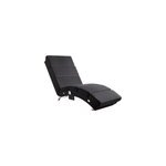 Chaise de relaxation london massage et chauffage anthracite