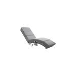 Chaise de relaxation london massage et chauffage gris
