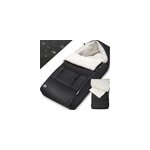 Chancelière bébé anthracite fourrée pour poussette Chancelière bébé anthracite fourrée pour poussette