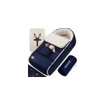 Chancelire bb bleu marine fourre pour poussette