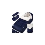 Chancelire bb bleu marine fourre pour poussette avec sac inclus