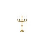 Chandelier 5 branches 60cm alliage d'aluminium dor�