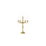 Chandelier 5 branches 78 cm aluminium nickel� dor�