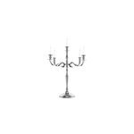 Chandelier 5 branches bougeoir transformable argent 40cm bougie chandelle d�co