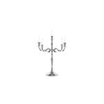 Chandelier 5 branches bougeoir transformable argent 40cm bougie chandelle d�co