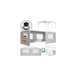 Chapiteau de jardin rimini blanc 3x6m protection uv 50 +