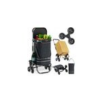 Chariot de courses 2 en 1 noir