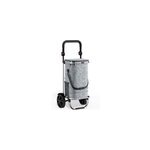 Chariot de courses 31x24x54cm 56 l gris max 50 kg