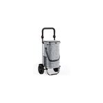 Chariot de courses 31x24x54cm 56 l gris max 50 kg