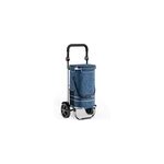 Chariot de courses 56 l bleu max 50 kg
