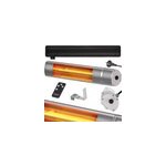 Chauffage radiant infrarouge 2000w argent�