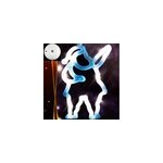 Cloche lumineuse d�coration de no�l d�co fen�tres avec 8 leds - 20cm