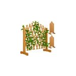 Clôture de jardin set de 2 en bois 200x107cm Clôture de jardin set de 2 en bois 200x107cm