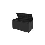 Coffre de jardin rangement anthracite 114cm x 47cm x 60cm