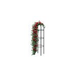 Colonne rosiers et plantes - 200x40cm