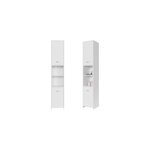 Colonne de salle de bain blanche armoire haute 180x30x30cm