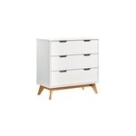 Commode borneo bois blanc et naturel 80x40x79cm