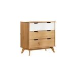 Commode borneo bois naturel 80x40x79cm