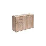 Commode chêne avec 3 portes 2 tiroirs 107 x 75 x 35cm Commode chêne avec 3 portes 2 tiroirs 107 x 75 x 35cm