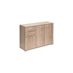 Commode ch�ne avec 3 portes 2 tiroirs 107 x 75 x 35cm
