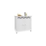 Commode vintage jersey blanche 76x65x35cm