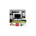 Composition murale modulable blanc ch�ne armoire placard �tag�re tv - salon