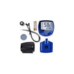 Compteur lcd v�lo bicyclette cyclisme odom�tre vitesse 14 fonctions - bleu
