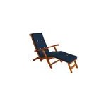Coussin pour chaise longue bleu 184, 5 cm Coussin pour chaise longue bleu 184, 5 cm