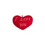Coussin en forme de coeur 32 cm je t'aime brod�