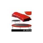 Coussin de protection pour trampoline rouge ressort 305cm