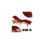 Coussin pour transat chaise longue de jardin rouge 195 cm