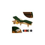 Coussin pour transat vert 195cm rembourr matelas