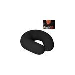 Coussin de voyage cale nuque support cou oreiller de soutien - noir