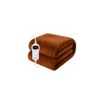 Couverture chauffante 9 niveaux - 180x130cm - brun