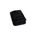 Couverture polaire noir 200 x 150 cm plaid doux