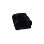 Couverture polaire premium noir 300g / m� plaid 240 x 220 cm