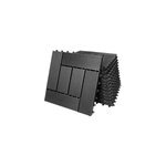 Dalle de terrasse en bois composite wpc mosa�que anthracite 30x30 cm jardin