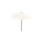 Demi - parasol crme 2, 7m avec manivelle pour balcon