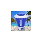 Doseur flotteur de chlore ou brome bleu - blanc �~17cm