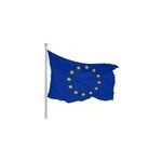 Drapeau et m�t de hissage en aluminium 650 cm drapeau de l'ue inclus