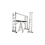 �chafaudage 1, 80 m en alu - multifonction avec plateforme de travail