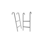 �chelle pour trampoline 66 cm � 2 marches en m�tal