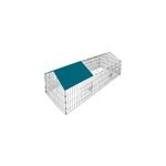 Enclos pour lapins vert 180x75x75cm protection solaire