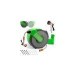Enrouleur automatique de tuyau d'arrosage 30 + 2m 7en1