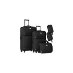 Ensemble de valises 5 pcs noir