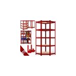 tagre d'angle rouge pour garage charges lourdes