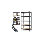 �tag�re charge lourde noire 180x90x40cm 875kg max