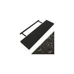 Etag�re murale flottante 90cm max 15kg noir mdf robuste support de fixation