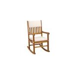 Fauteuil à bascule 107x54x76cm en bois d'acacia Fauteuil à bascule 107x54x76cm en bois d'acacia