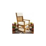 Fauteuil  bascule 107x54x76cm en bois d'acacia